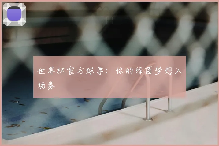 世界杯官方球票：你的绿茵梦想入场券